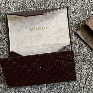 Authentic Gucci sunglasses foldable case